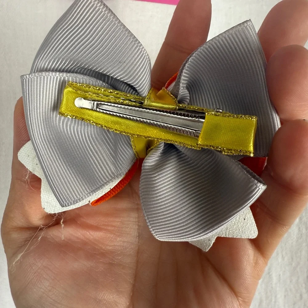 Handmade Halloween‎ Pumpkin Hair Bows